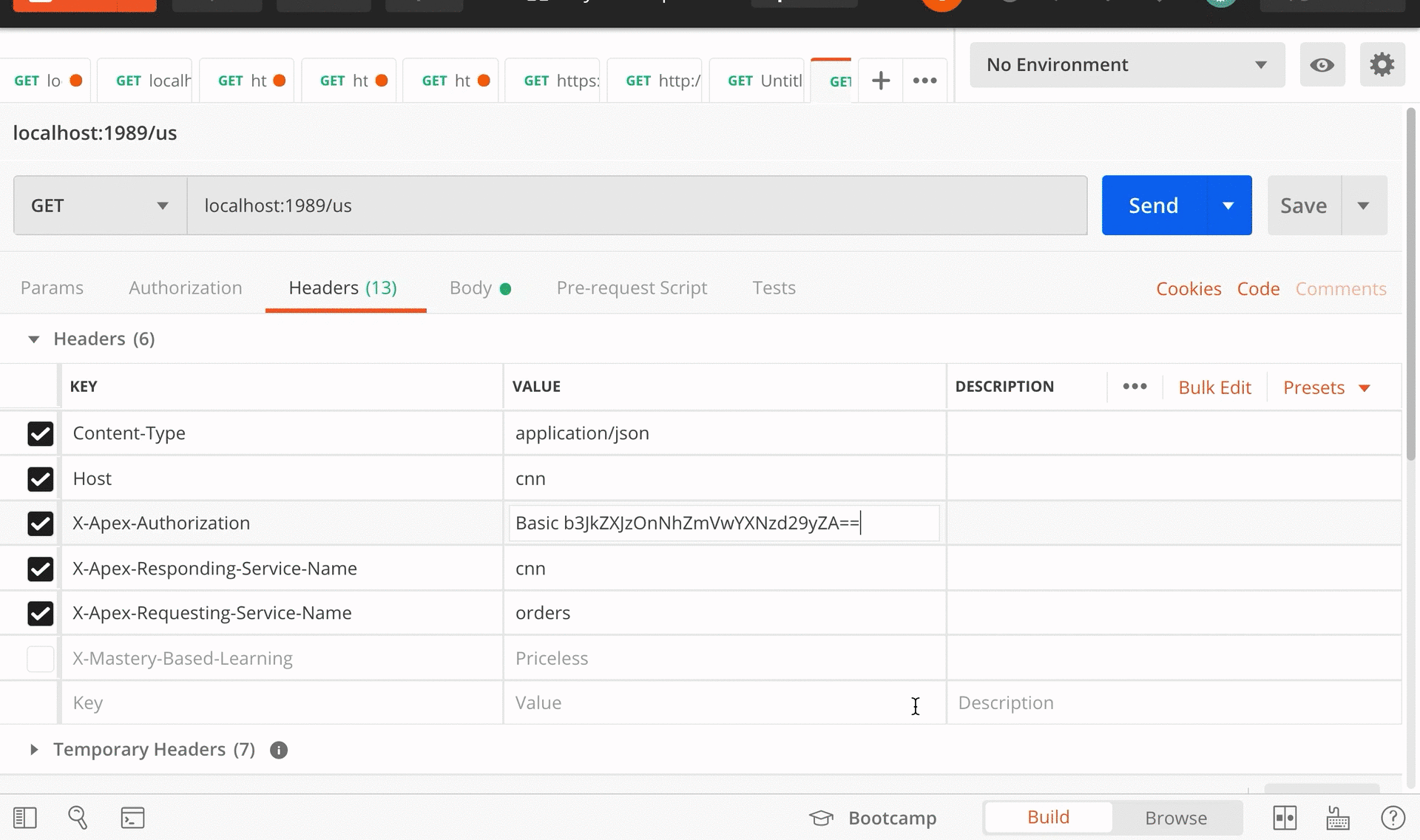 A gif showing how Apex allows querying of workflows in centralized logs with a tracer ID